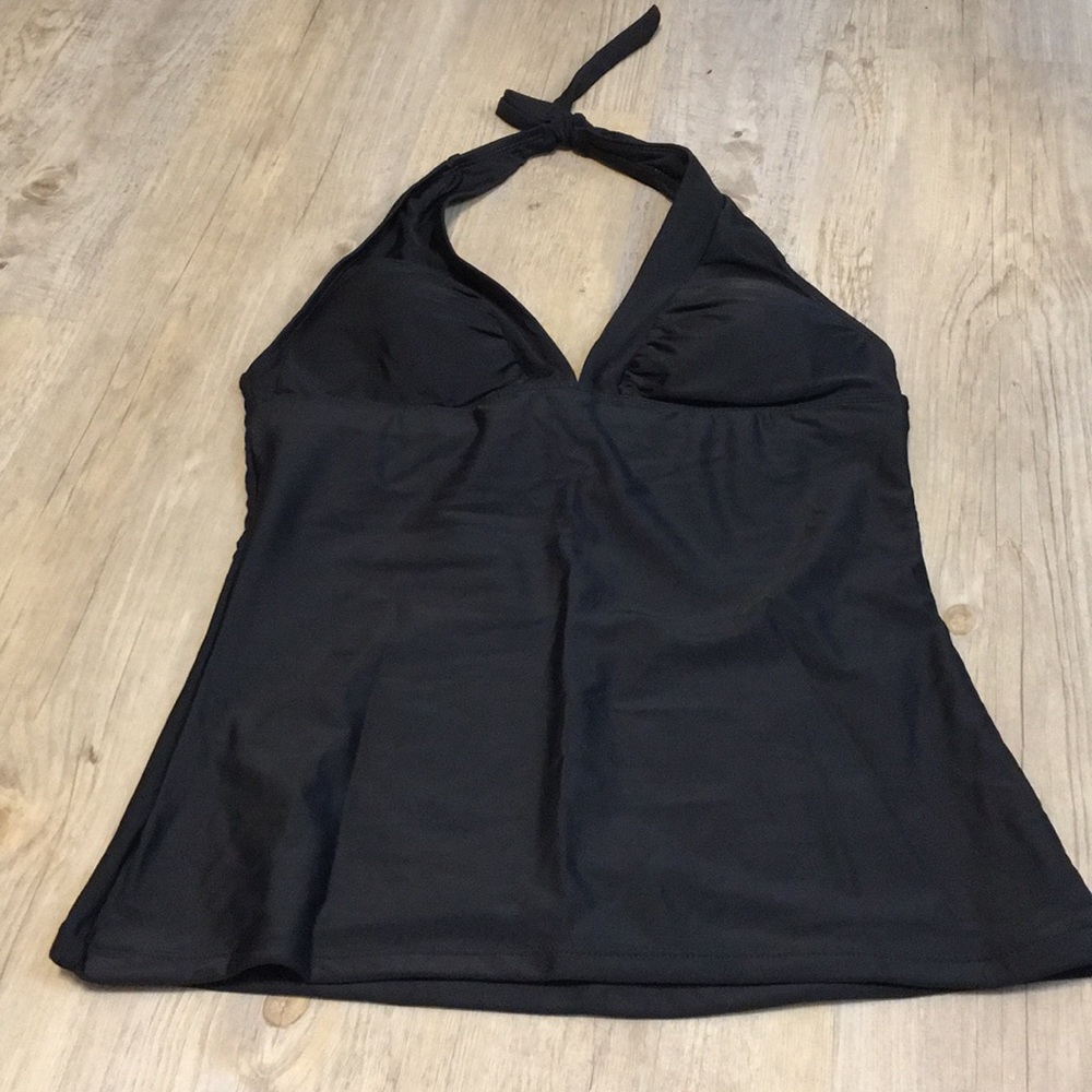 Black Halter Bikini Top